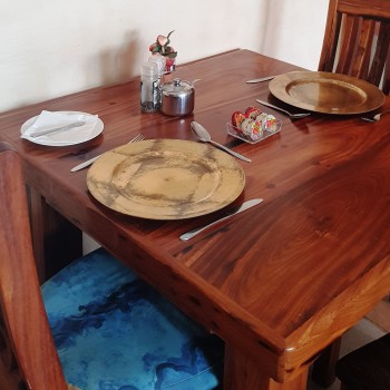 Sleeper wood breakfast table