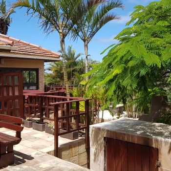 Braai area with outdoor seating